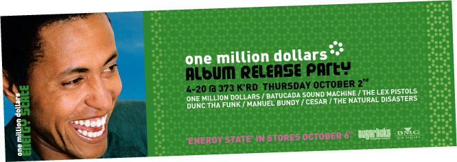 one million dollars is launching its first album Energy State