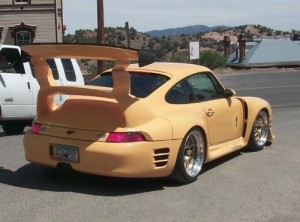 Is that a porsche? This is odd... and ugly