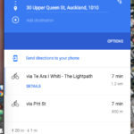 Directions from Upper Queen st to Nelson St via Skypath